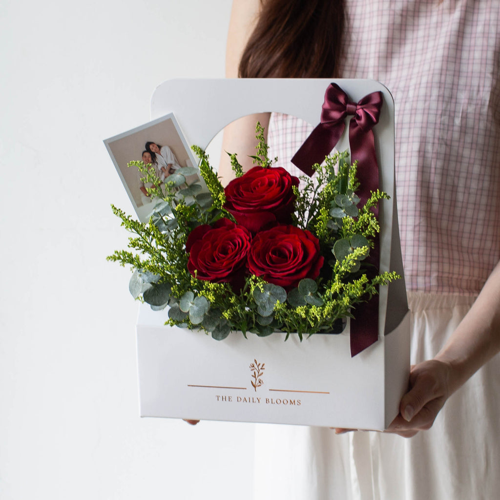 Scarlet Red Roses Bloom Box | Same-Day Flower Delivery SG – The Daily ...